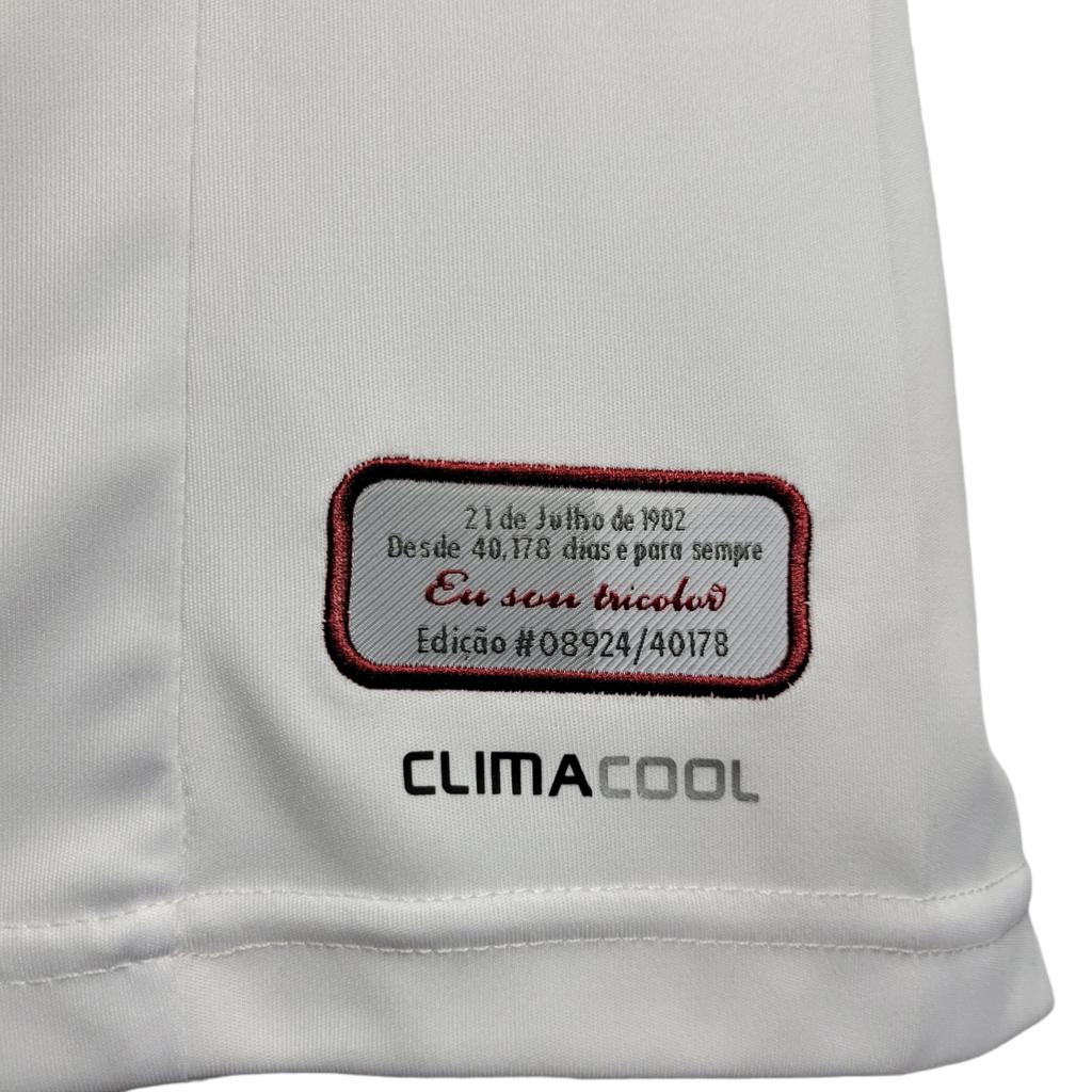 Camisa Fluminense III 2011/2012 - Retrô Adidas - Branca com detalhes em vinho