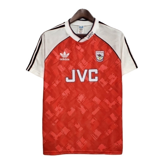 Camisa Arsenal I 1990/1992 - Retrô Adidas - Vermelha e branca