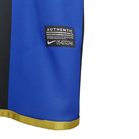 Camisa Inter de Milão I 2008/2009 - Retrô Nike - Azul e preta