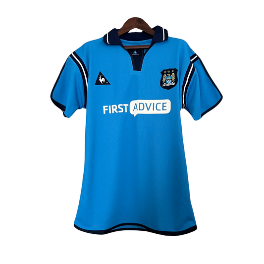 Camisa Manchester City 2002/2003 - Retrô - Azul