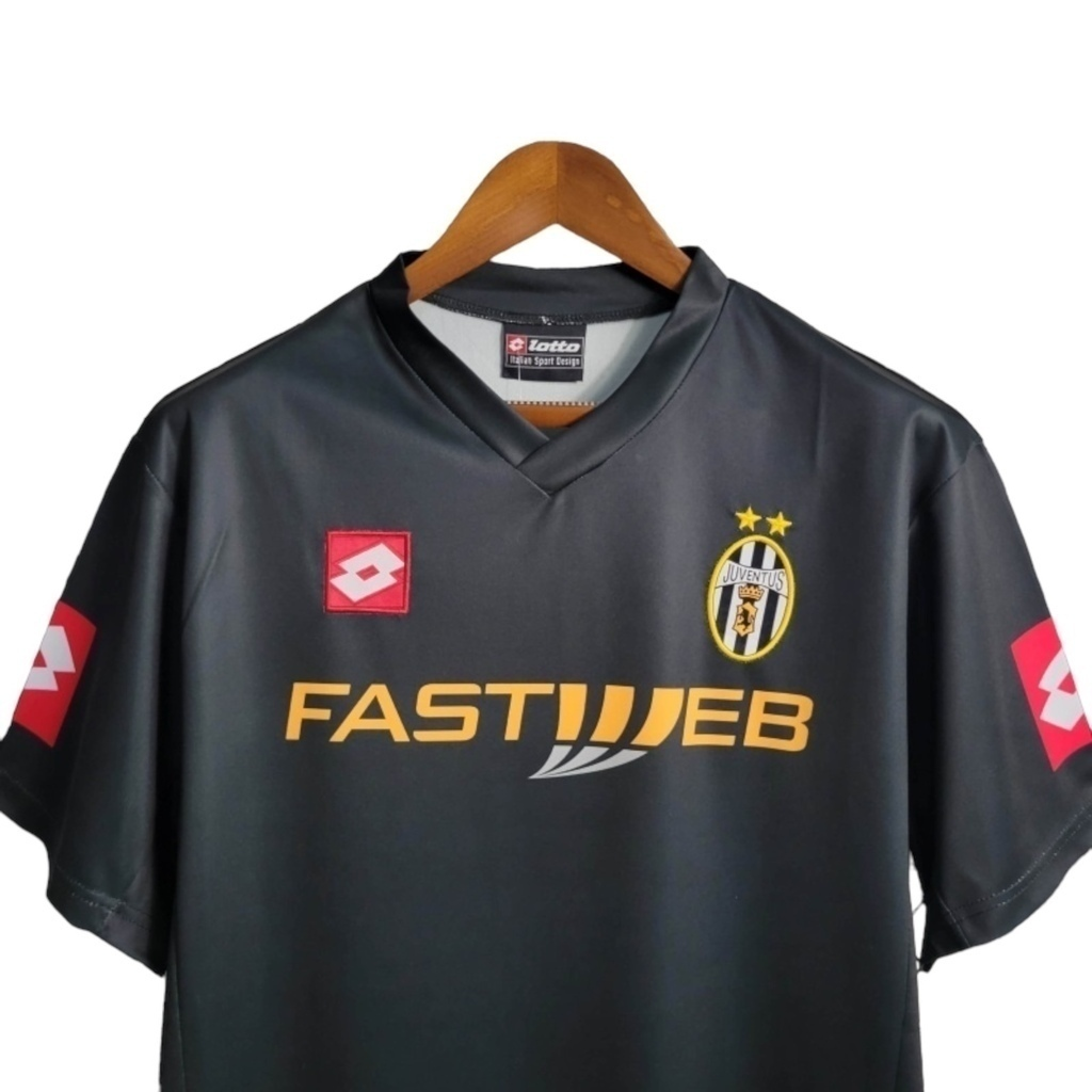 Camisa Juventus II 2001/2002 - Retrô Lotto - Preta