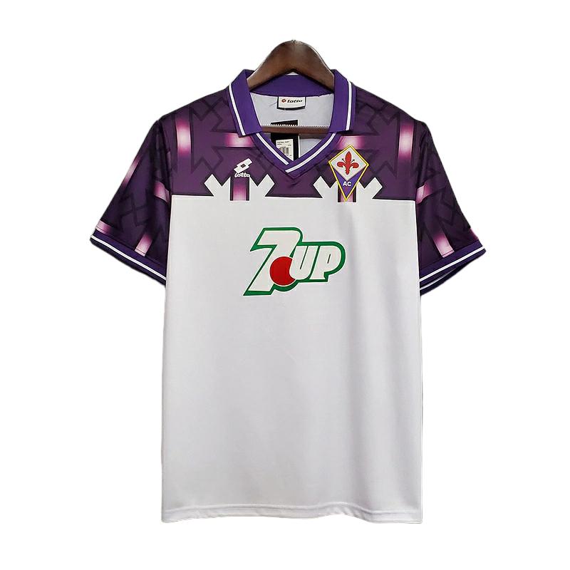 Camisa Fiorentina 1992/1993 - Retrô Lotto - Branca e Roxa