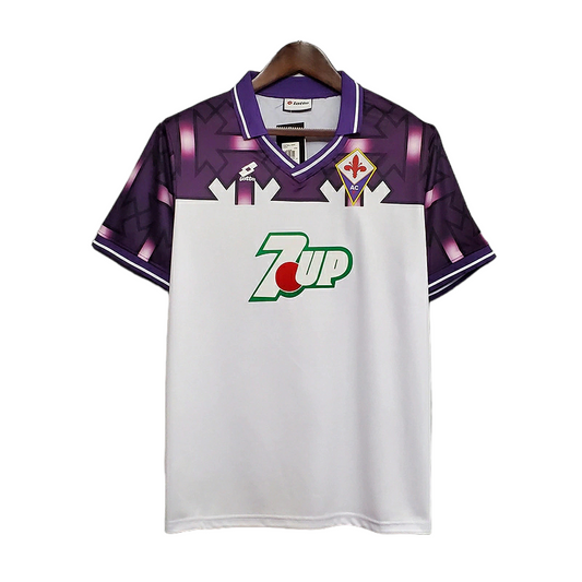 Camisa Fiorentina 1992/1993 - Retrô Lotto - Branca e Roxa