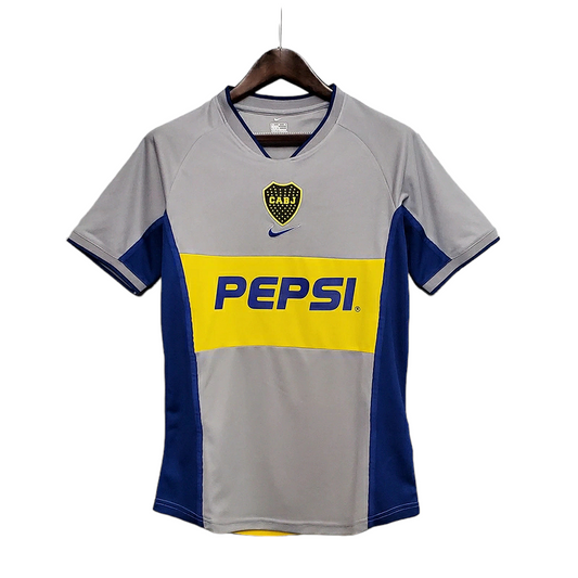 Camisa Boca Juniors 2002 - Retrô Nike - Cinza