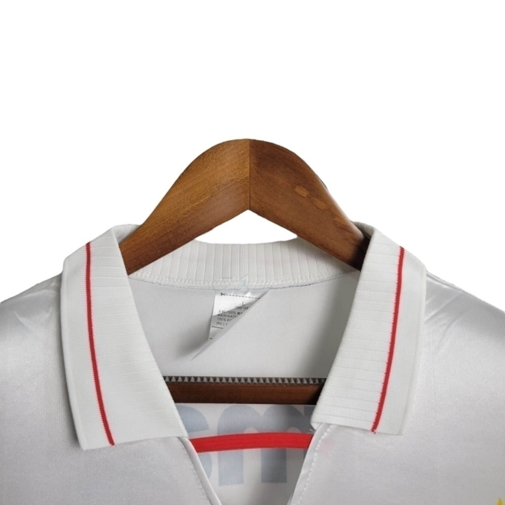 Camisa Palmeiras II 1997 - Retrô Reebok - Branca com detalhes em verde com patrocínio