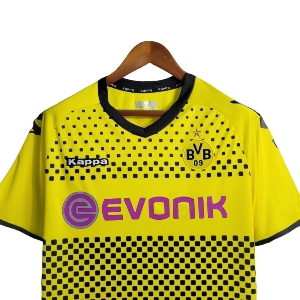 Camisa Borussia Dortmund I 2011/2012 - Retrô Kappa - Amarela com detalhes em preto