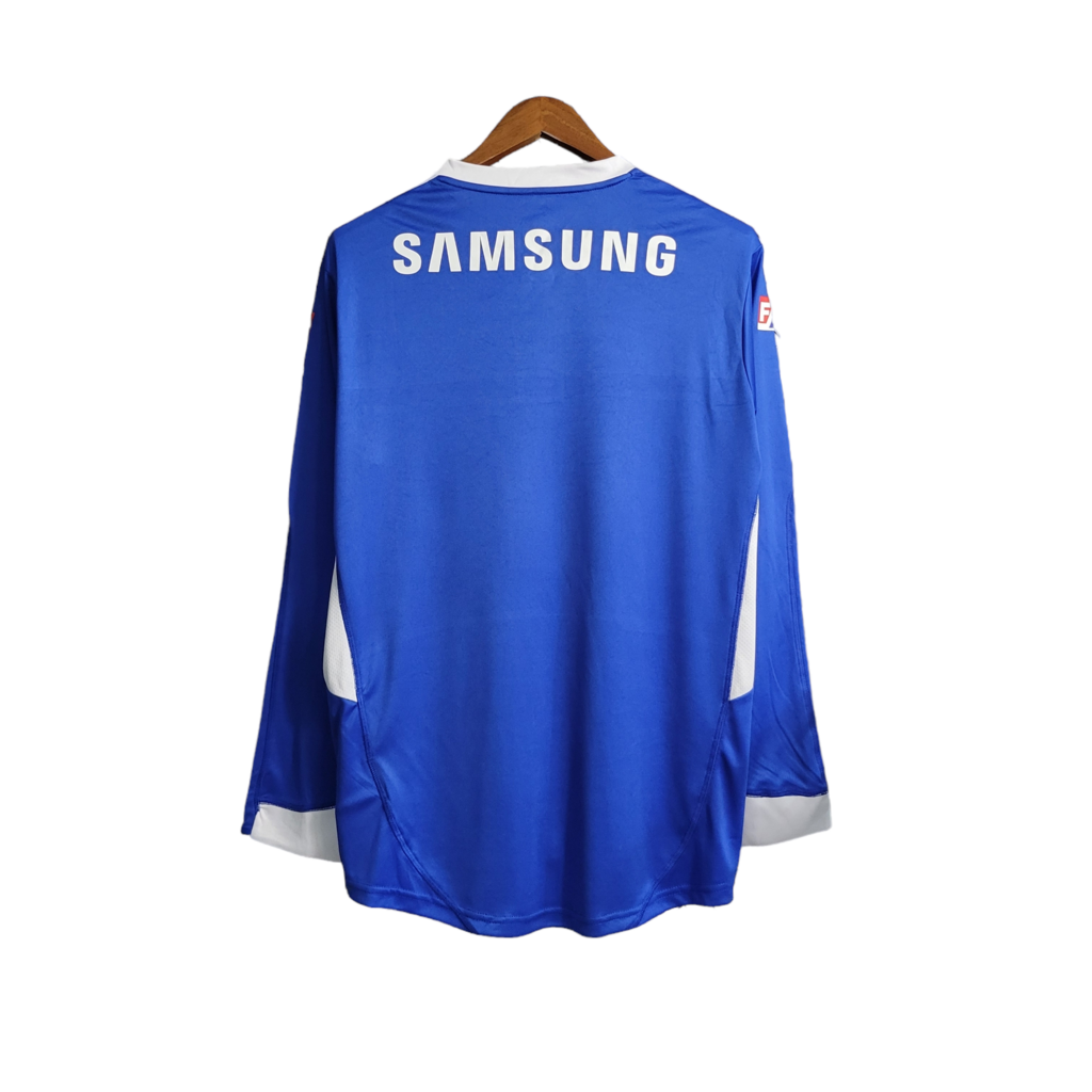 Camisa Palmeiras III 2019 Manga Longa - Retrô Adidas - Azul com detalhes em branco