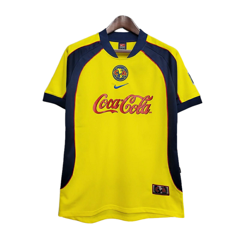 Camisa América-MEX I 2001/2002 - Retrô Nike - Amarela