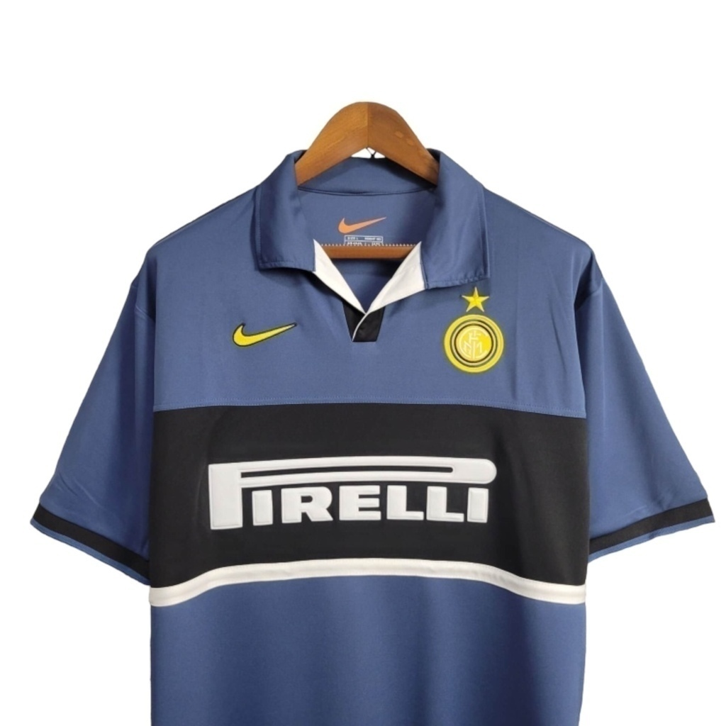 Camisa Inter de Milão I 1998/1999 - Retrô Nike - Azul