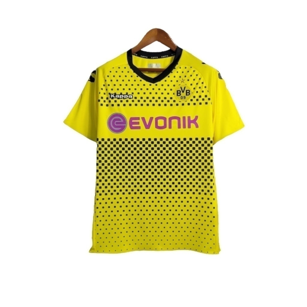 Camisa Borussia Dortmund I 2011/2012 - Retrô Kappa - Amarela com detalhes em preto