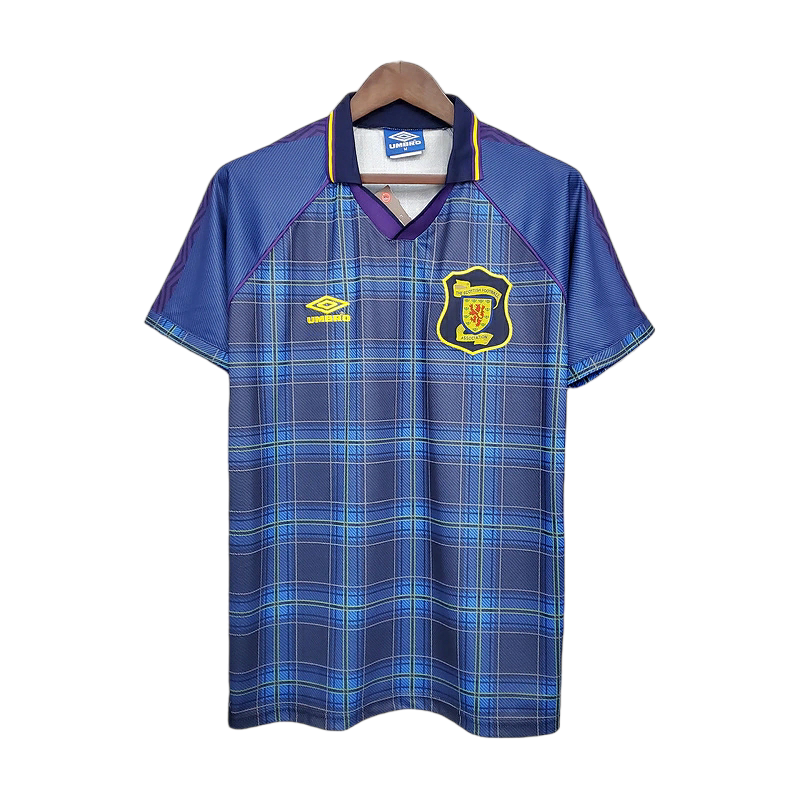Camisa Seleção da Escócia 1994/1996 - Retrô Umbro - Azul