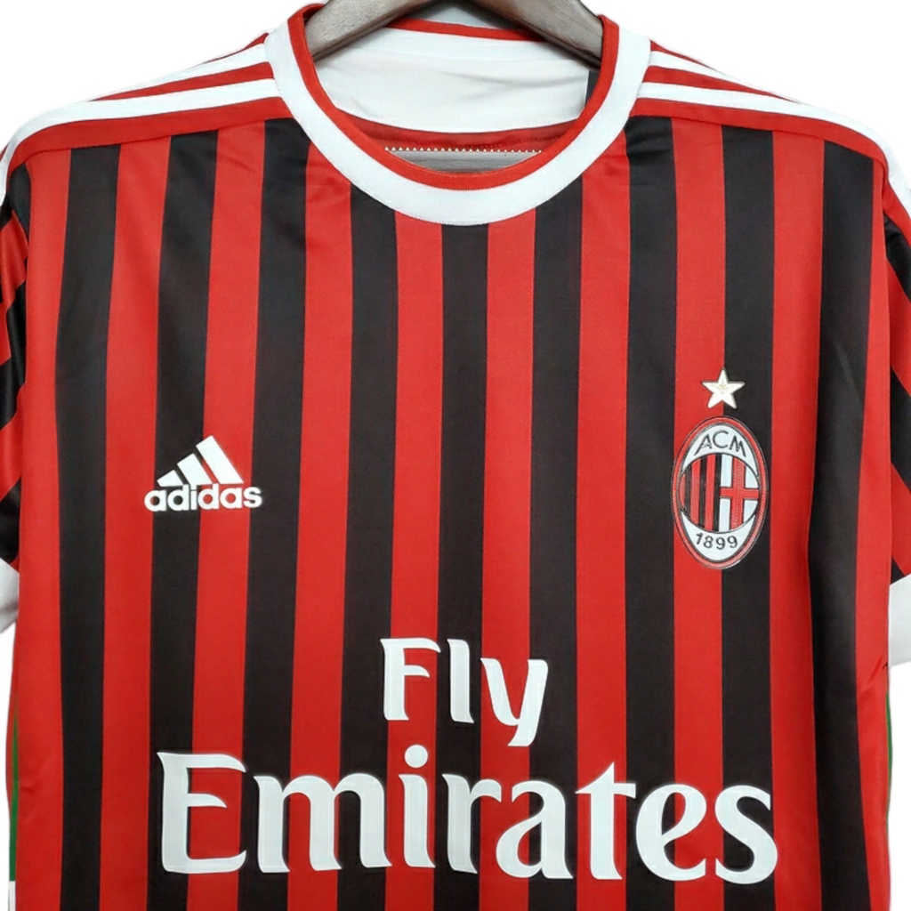Camisa Milan 2011/2012 - Retrô Adidas - Vermelha e Preta