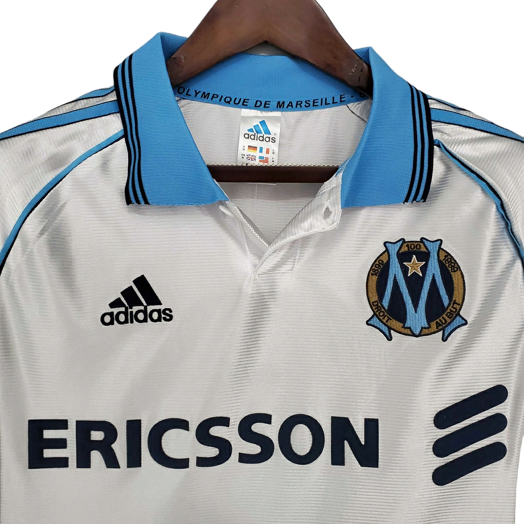 Camisa Marseille 1998/1999 - Retrô Adidas - Branca
