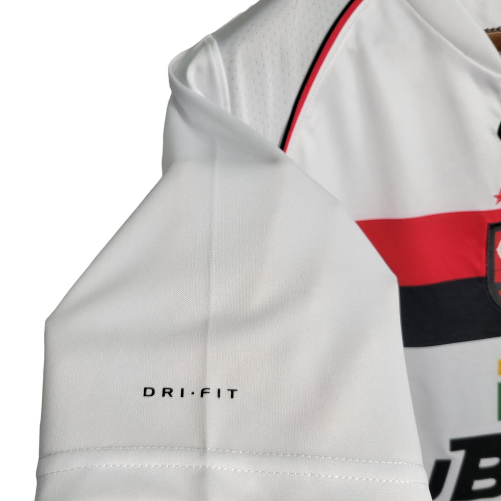 Camisa Flamengo II 2001 - Retrô Nike - Branca com detalhes em vermelho e preto