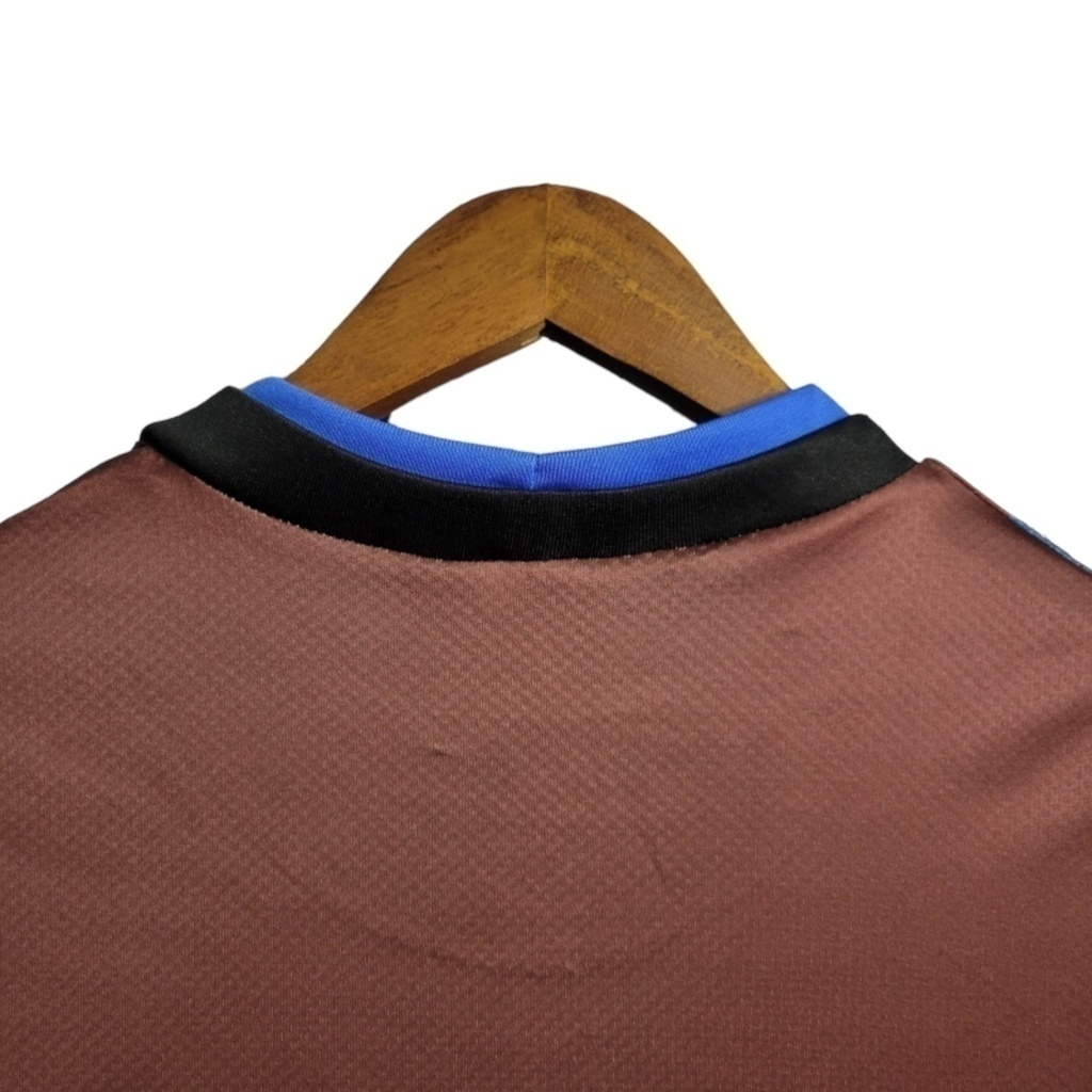 Camisa Inter de Milão Treino 1994/1995 - Retrô Umbro - Marrom e cinza