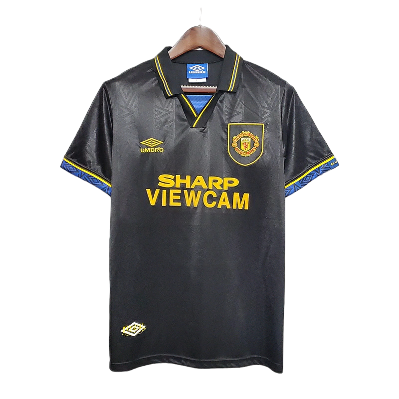 Camisa Manchester United 1993/1995 - Retrô Umbro - Preta