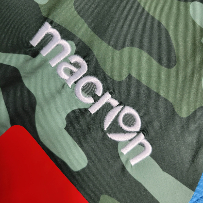 Camisa Napoli I 2013/2014 - Retrô Macron - Verde com detalhes em azul