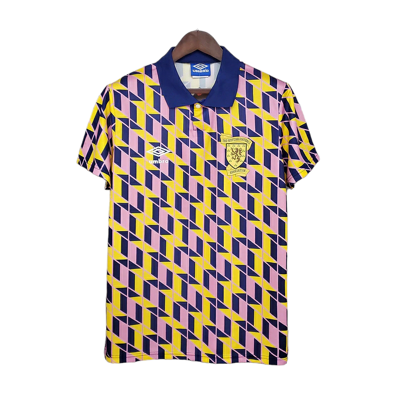 Camisa Seleção da Escócia 1988/1989 - Retrô Umbro - Amarela
