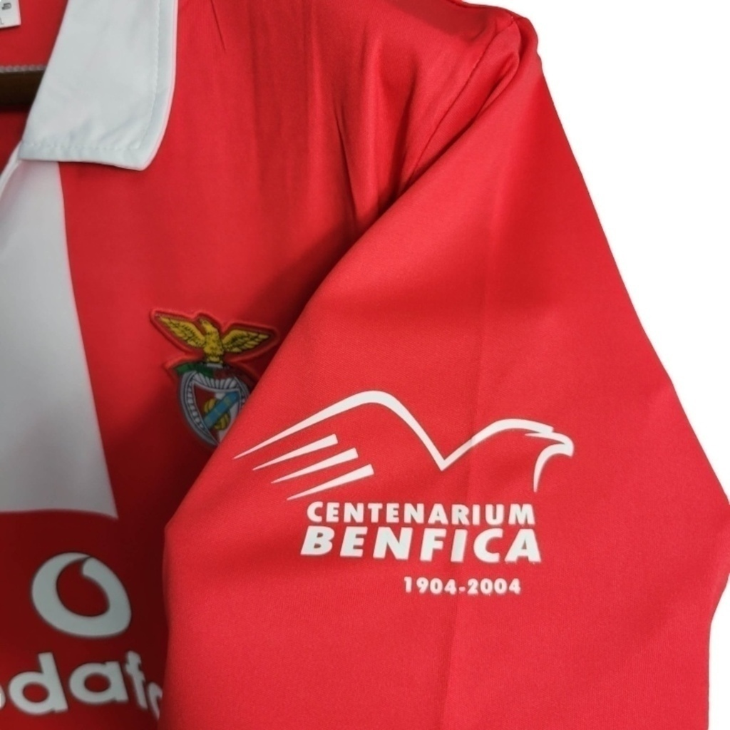 Camisa Benfica 2004/2005 - Retrô Adidas - Vermelha com detalhes em branco
