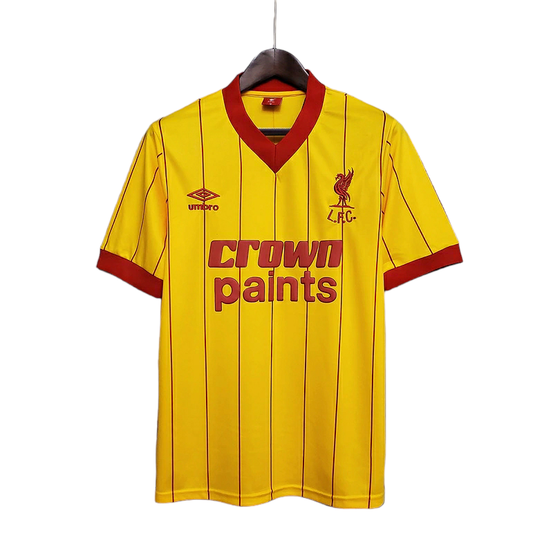 Camisa Liverpool 1984 - Retrô Umbro - Amarela