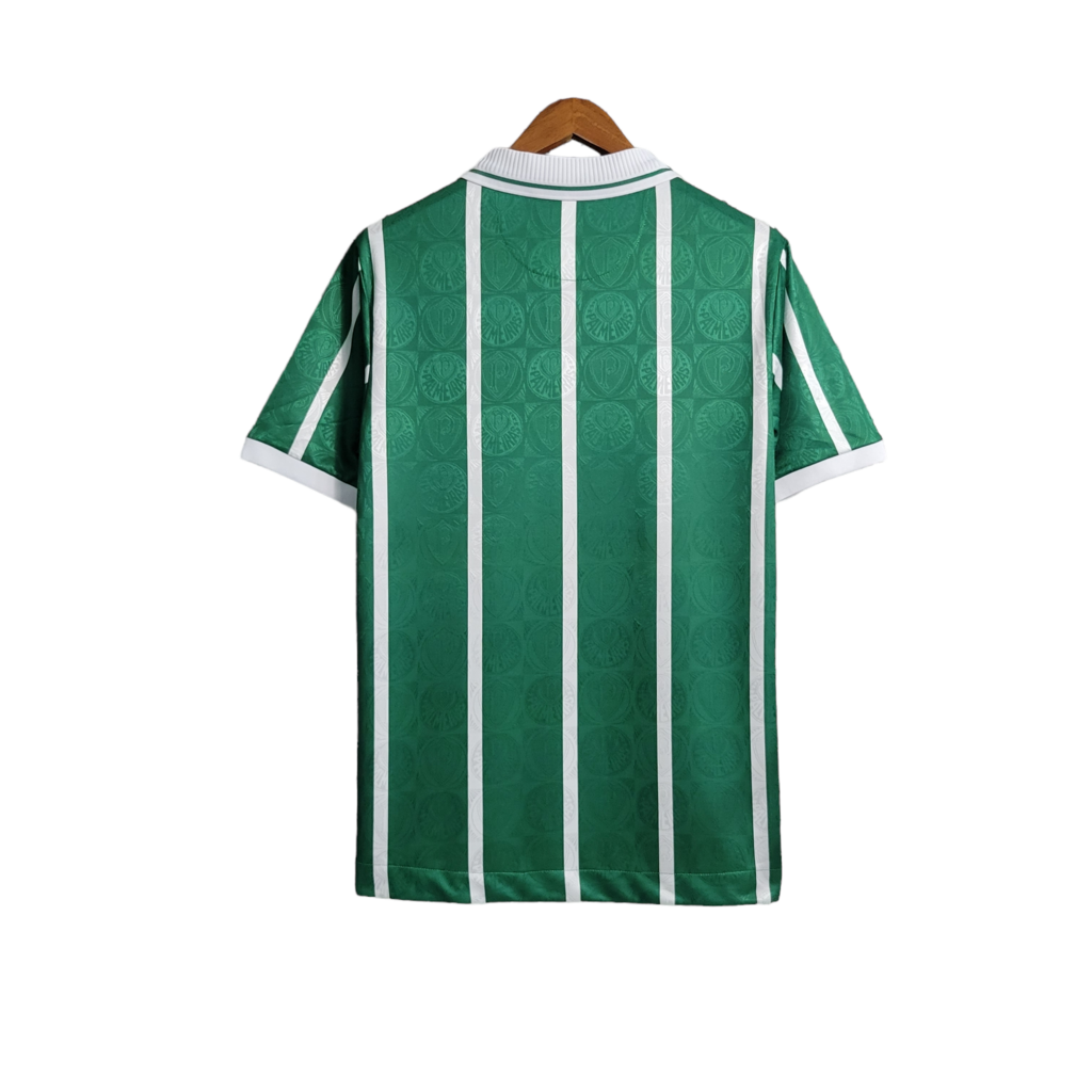 Camisa Palmeiras I 1993 - Retrô - Verde com listras em branco