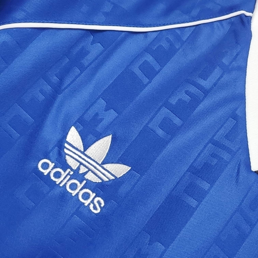 Camisa Manchester United 1988/1990 - Retrô Adidas - Azul