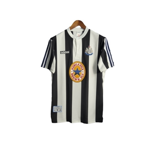 Camisa Newcastle 1997/1999 - Retrô Adidas - Branca com listras pretas