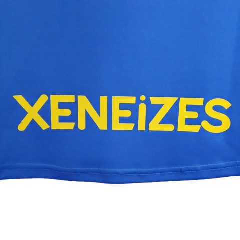 Camisa Boca Juniors I 1999/2000 - Retrô Nike - Azul com detalhes em amarelo