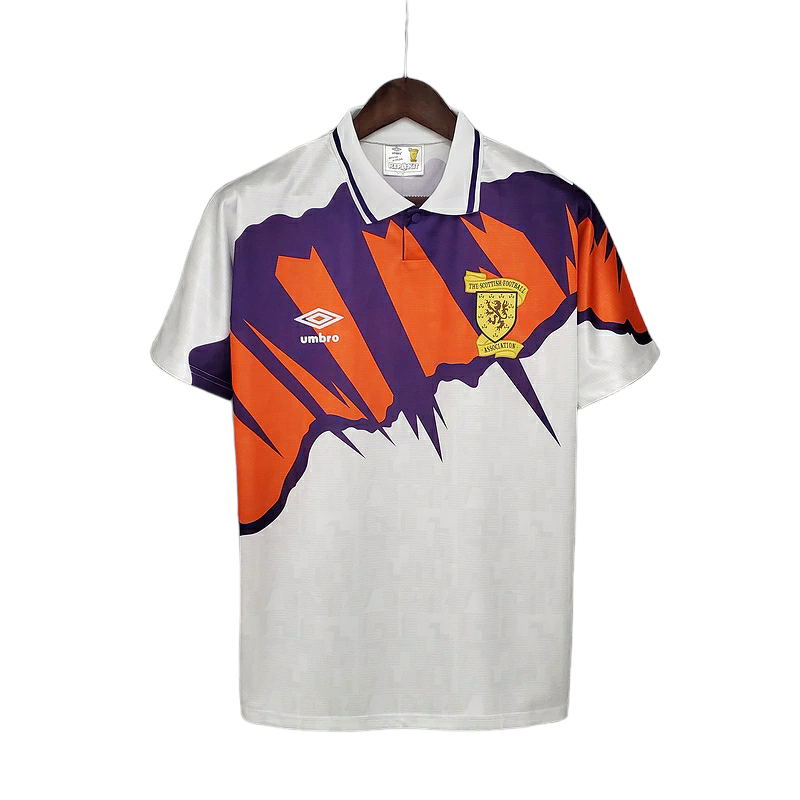 Camisa Seleção da Escócia 1991/1993 - Retrô Umbro - Branca
