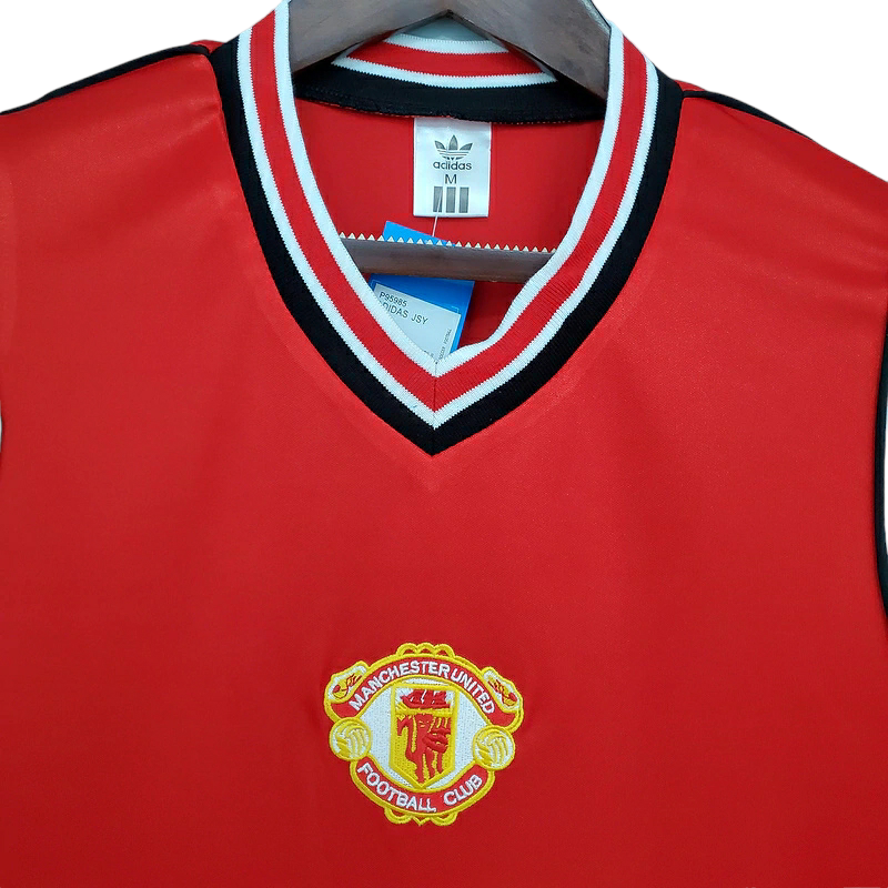 Camisa Manchester United 1985/1986 - Retrô Adidas - Vermelha