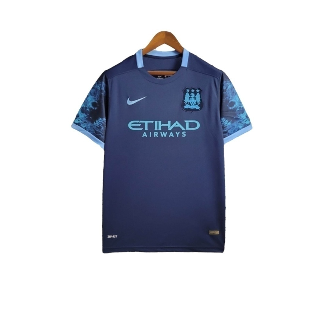 Camisa Manchester City II 2015/2016 - Retrô Nike - Azul