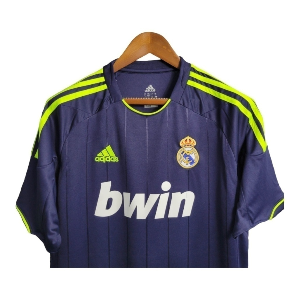 Camisa Real Madrid Goleiro 2011/2012 - Retrô Adidas - Azul com detalhes em amarelo
