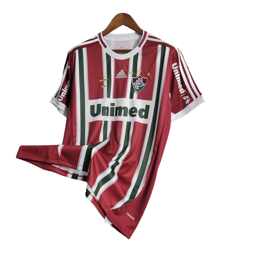 Camisa Fluminense I 2012 - Retrô Adidas - Tricolor Unimed