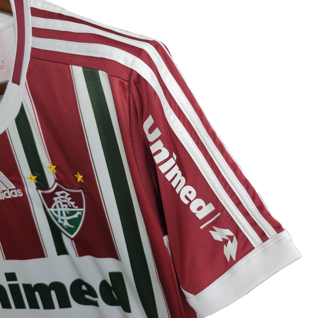 Camisa Fluminense I 2012 - Retrô Adidas - Tricolor Unimed