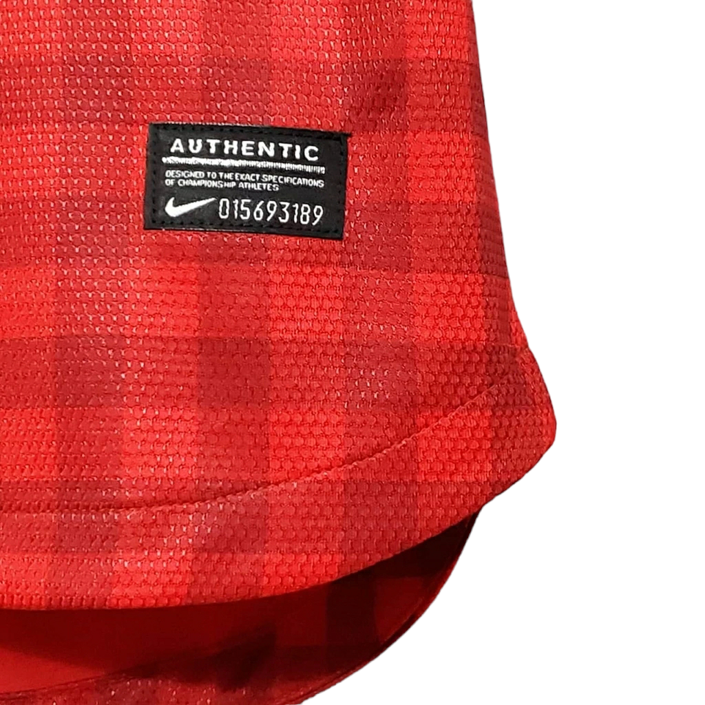 Camisa Manchester United 2012/2013 - Retrô Nike - Vermelha Xadrez