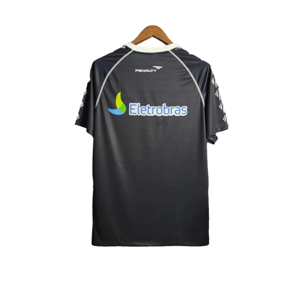 Camisa Vasco da Gama I 2010 - Retrô Penalty - Preta com detalhes em branco e com patrocínio