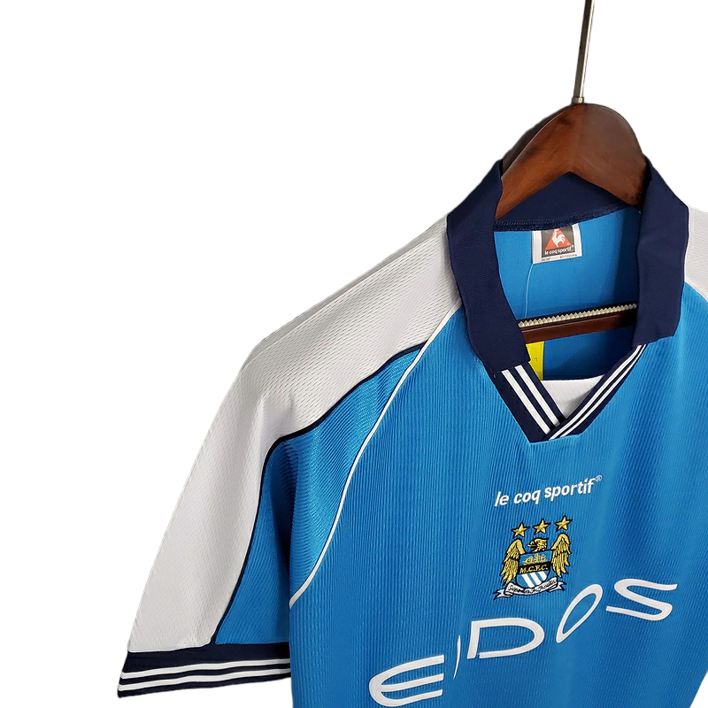 Camisa Manchester City 1999/2001 - Retrô - Azul