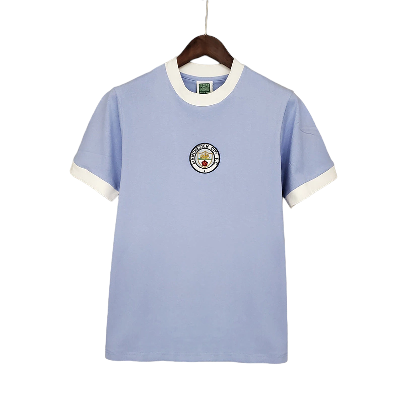 Camisa Manchester City 1972 - Retrô - Azul