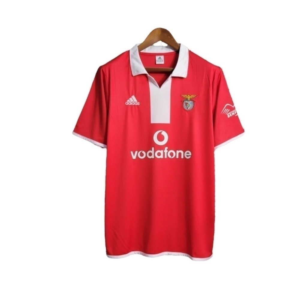 Camisa Benfica 2004/2005 - Retrô Adidas - Vermelha com detalhes em branco