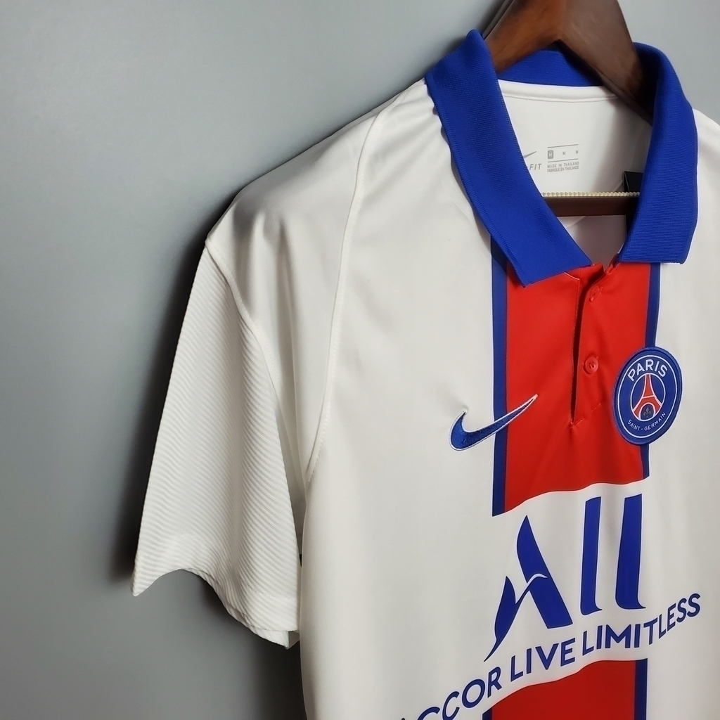 Camisa Paris Saint-Germain II 2020/2021 - Retrô Nike - Branca