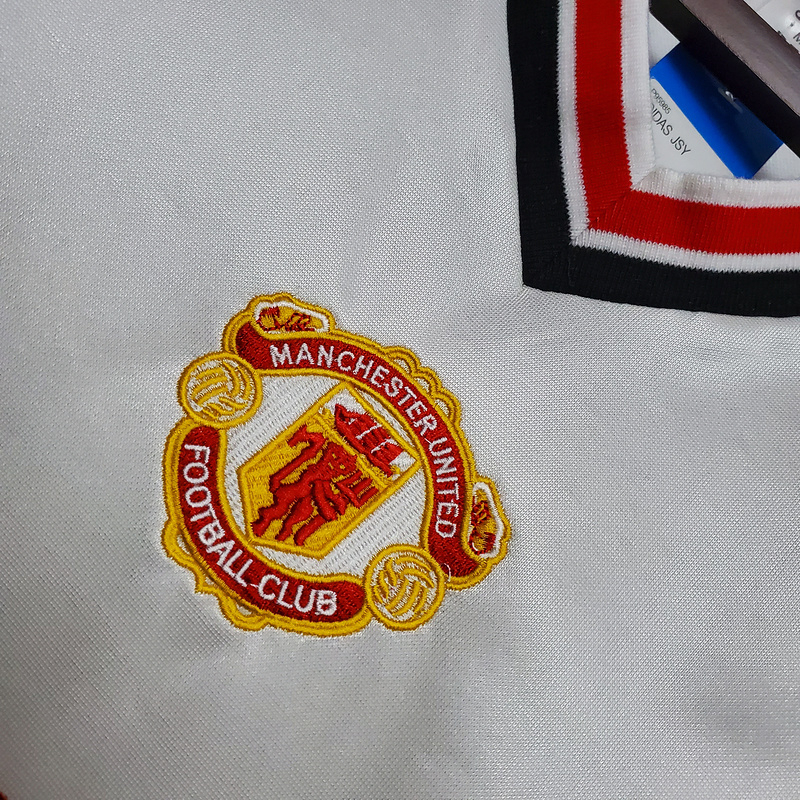 Camisa Manchester United 1985 - Retrô Adidas - Branca