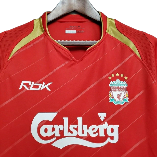 Camisa Liverpool 2005/2006 - Retrô Reebok - Vermelha