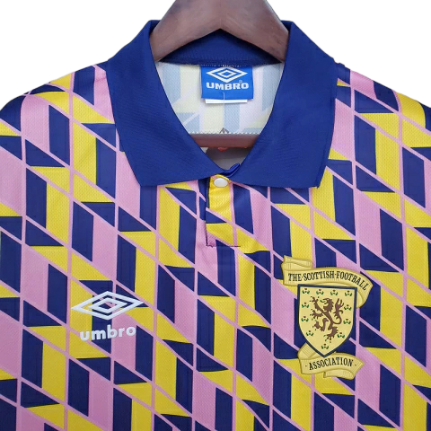Camisa Seleção da Escócia 1988/1989 - Retrô Umbro - Amarela