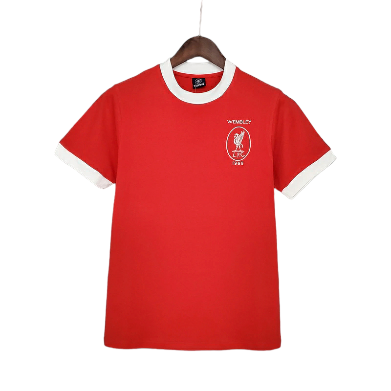 Camisa Liverpool 1965 - Retrô - Vermelha