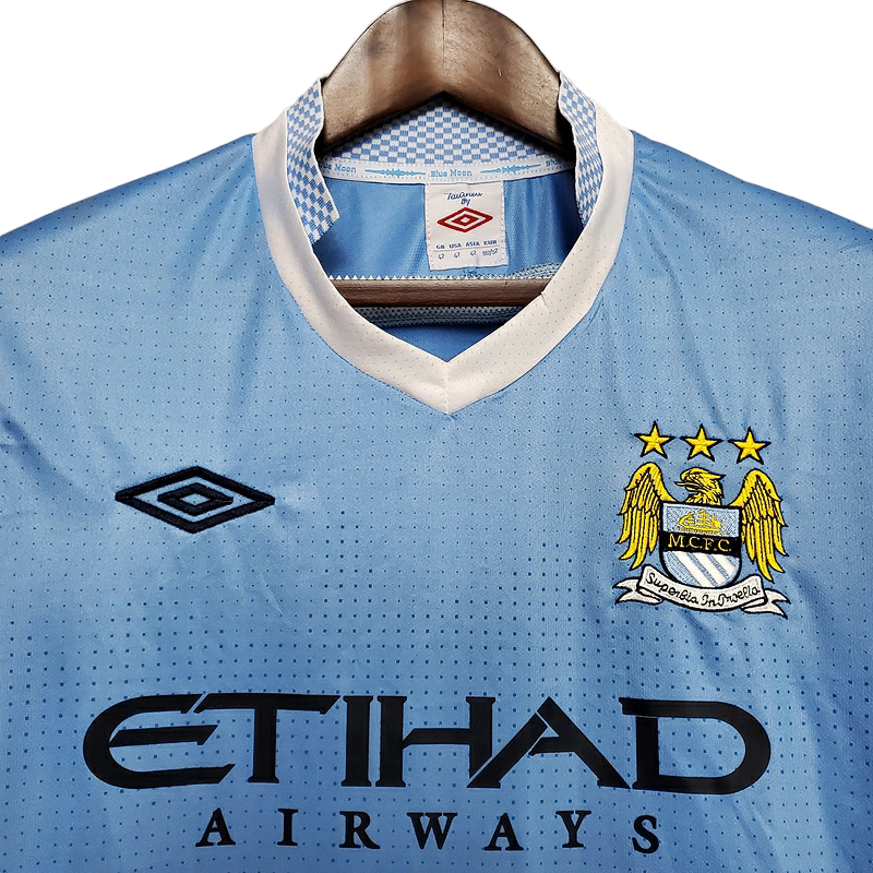 Camisa Manchester City 2011/2012 - Retrô Umbro - Azul