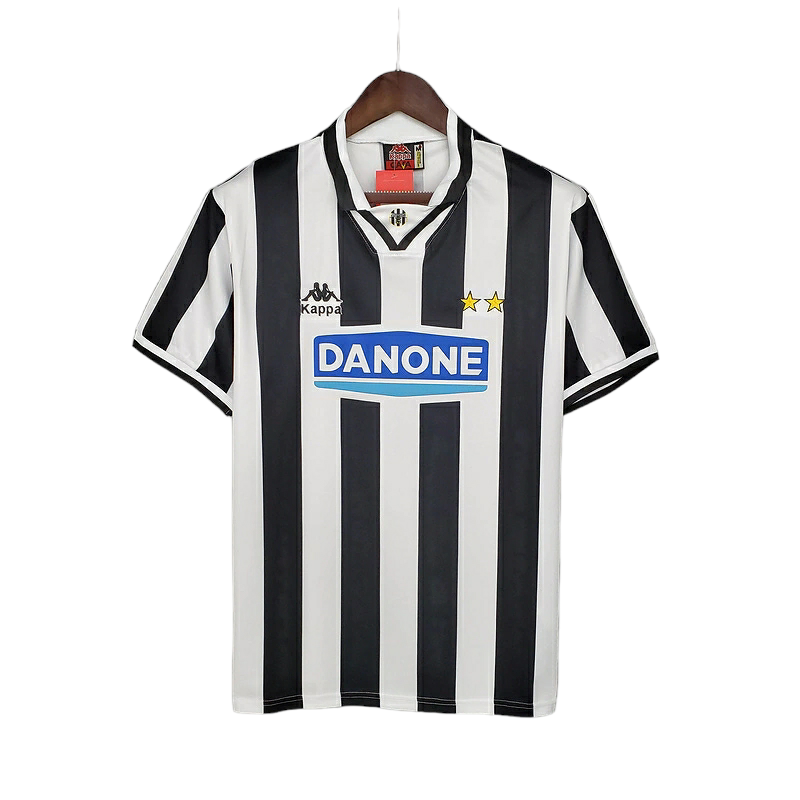 Camisa Juventus I 1994/1995 - Retrô Kappa - Preta e branca