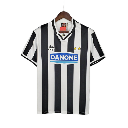 Camisa Juventus I 1994/1995 - Retrô Kappa - Preta e branca