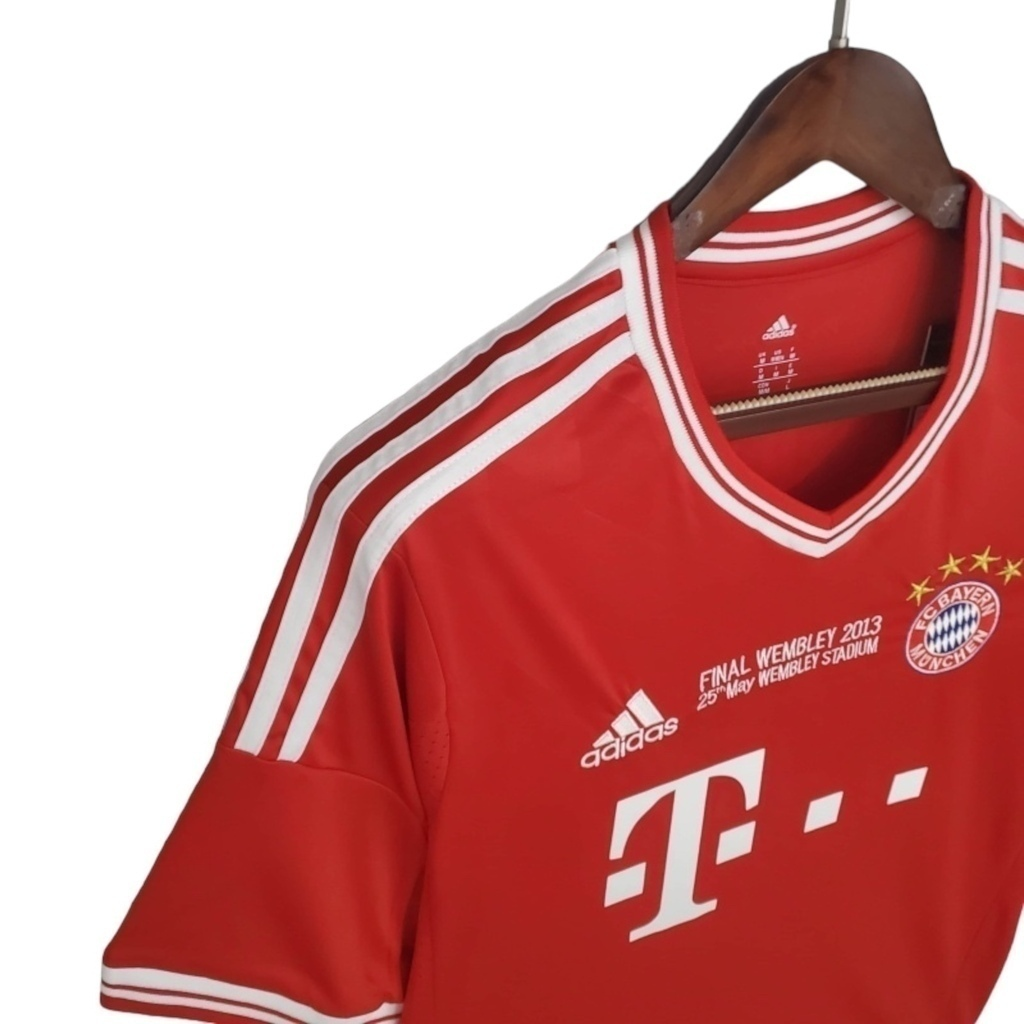 Camisa Bayern Munich I 2013/2014 - Retrô Adidas - Vermelha