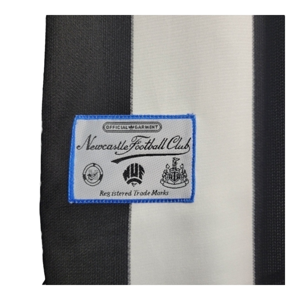 Camisa Newcastle 1997/1999 - Retrô Adidas - Branca com listras pretas