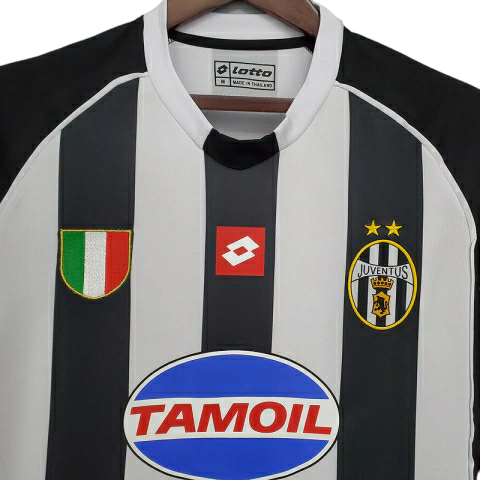 Camisa Juventus 2002/2003 - Retrô Lotto - Preta e branca